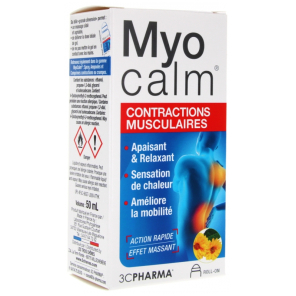 3C PHARMA Myocalm Contractions Musculaires Roll-On 50 ml