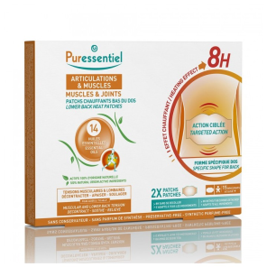 PURESSENTIEL Articulations et Muscles 2 Patchs chauffants aux 14 huiles essentielles