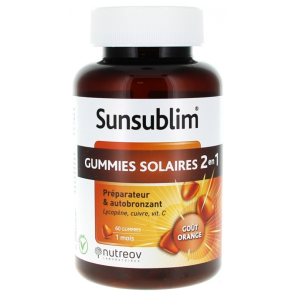 SUNSUBLIM GUMMIES 2 EN 1 BTE 60