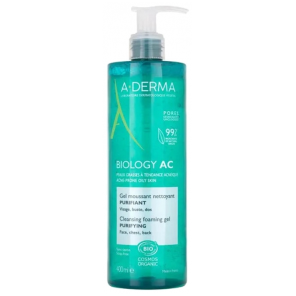 A-DERMA Biology AC Gel Moussant Nettoyant Purifiant 400ml