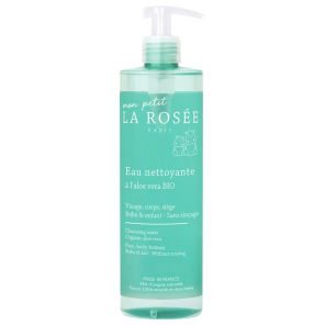 LA ROSEE Eau Nettoyante Bébé à l'aloe vera Bio 400ml