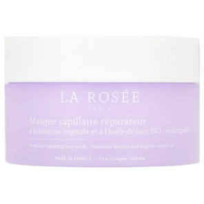 LA ROSEE Masque Capillaire Réparateur Kératine Végétale & Huile De Coco Bio 200g