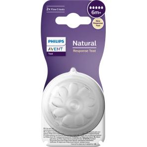 AVENT Tétines Natural Débit 5 Boite de 2