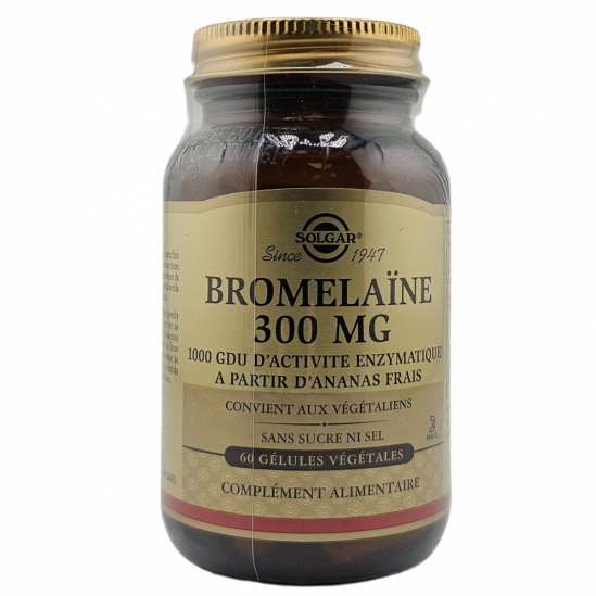 SOLGAR Bromelaïne 300mg boite de 60 gélules