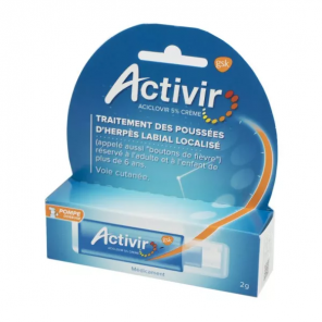 ACTIVIR 5% Crème Flacon Pompe 2G