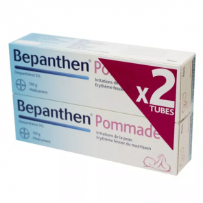Bepanthen 5 % Pommade lot de 2 x 100g