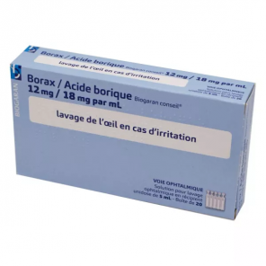 BORAX/AC.BORIQ. BGC 12/18MG 5ML BT 20