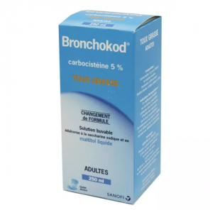 BRONCHOKOD 5% Sirop Adulte 5 Sans Sucre 250ML