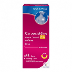 CARBOCISTEINE 2% Enfants Viatris Sirop 125ML