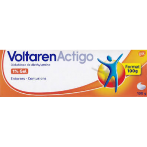 VOLTARENACTIGO 1 GEL TUBE 100G