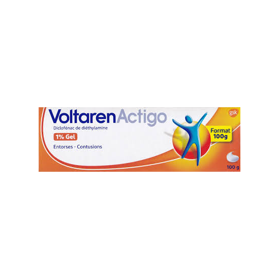 VOLTARENACTIGO 1 GEL TUBE 100G