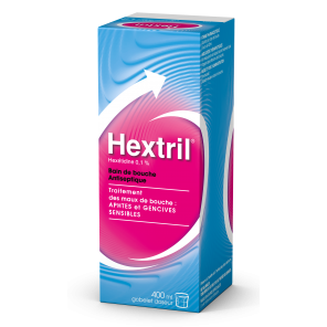 HEXTRIL 0.1% Bain de Bouche Antiseptique 400ML