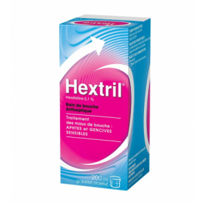 HEXTRIL 0.1% Bain de Bouche Antiseptique 200ML