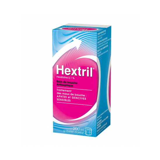 HEXTRIL 0.1% Bain de Bouche Antiseptique 200ML