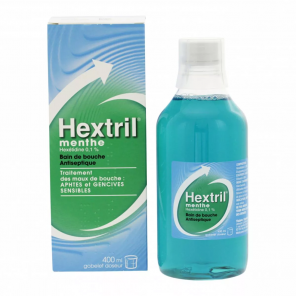 HEXTRIL 0,1% Bain de Bouche Antiseptique Menthe 400ML
