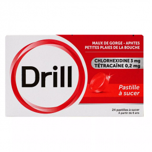 DRILL Maux de Gorge Pastilles à sucer boite de 24