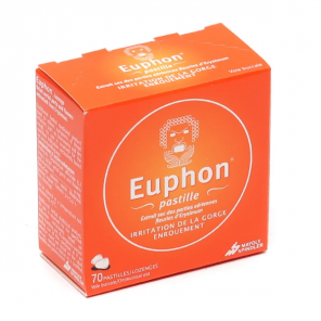 EUPHON Maux de Gorge Pastilles boite de 70
