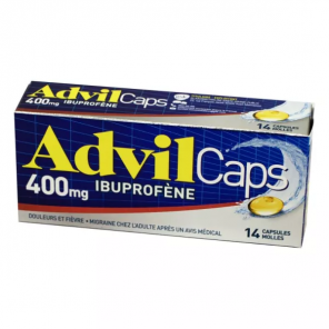 ADVIL CAPS 400MG Capsules Molles boite de 14