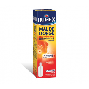 HUMEX Mal de Gorge Collutoire Flacon Pressurisé 35ML