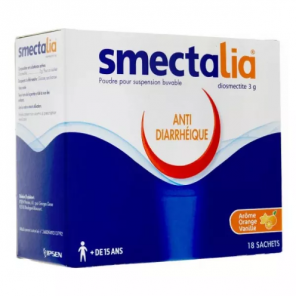 SMECTALIA Poudre Pour Suspension Buvable Sachets Arôme Orange-Vanille boite de 18