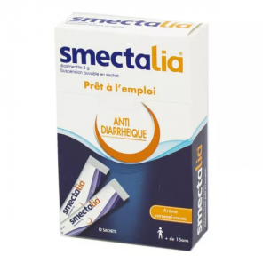 SMECTALIA Suspension Buvable en Sachets Arôme Caramel-Cacao boite de 12